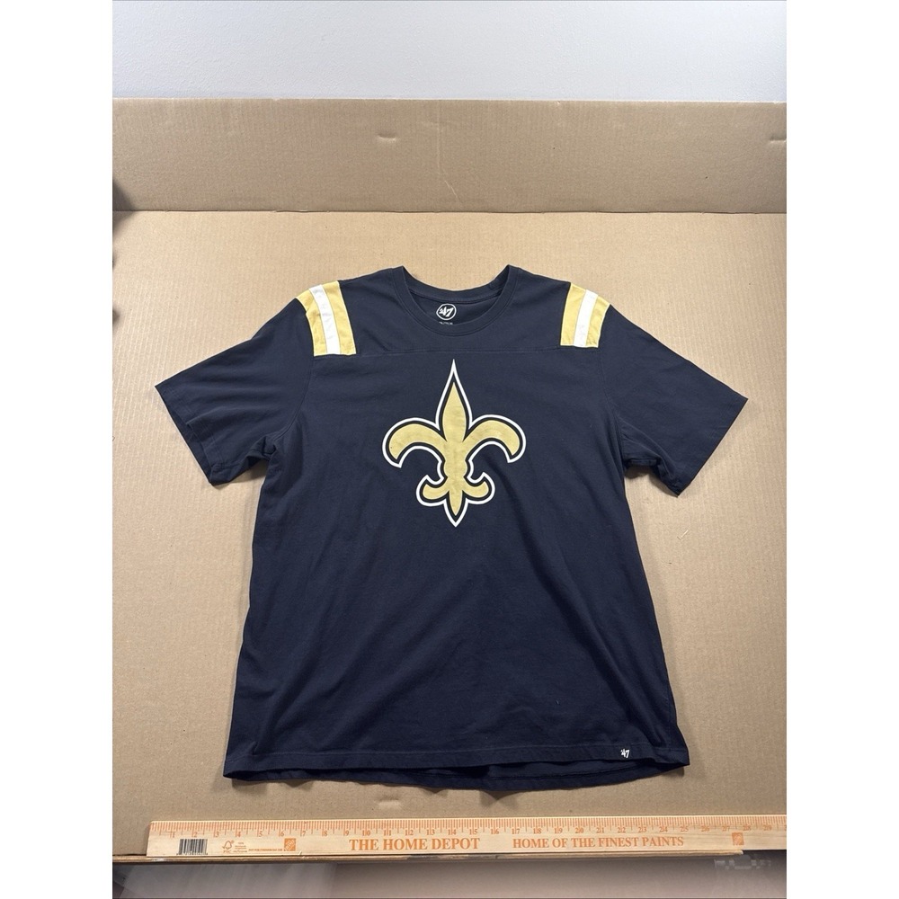 New Orleans Saints Big Logo 47 Brand Shirt Men's XXL